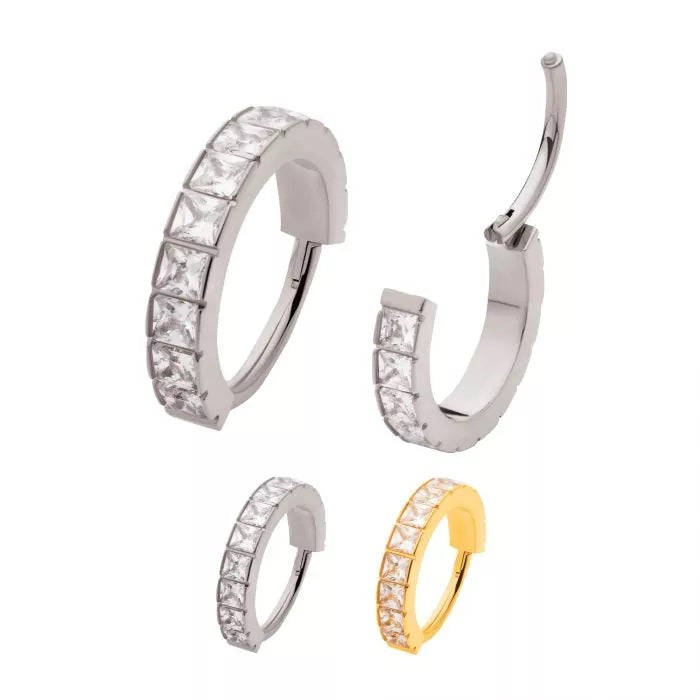 Aro con bisagras cuadrado grande alrededor