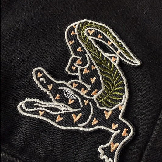 Embroidered Iron-On Patch - Alligator