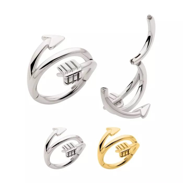 Arrow Twist Hinged Hoop