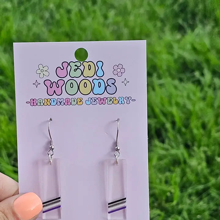 Asexual Ace Acrylic Pride Earrings