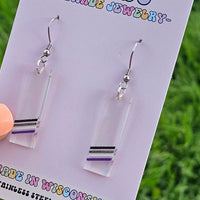 Asexual Ace Acrylic Pride Earrings