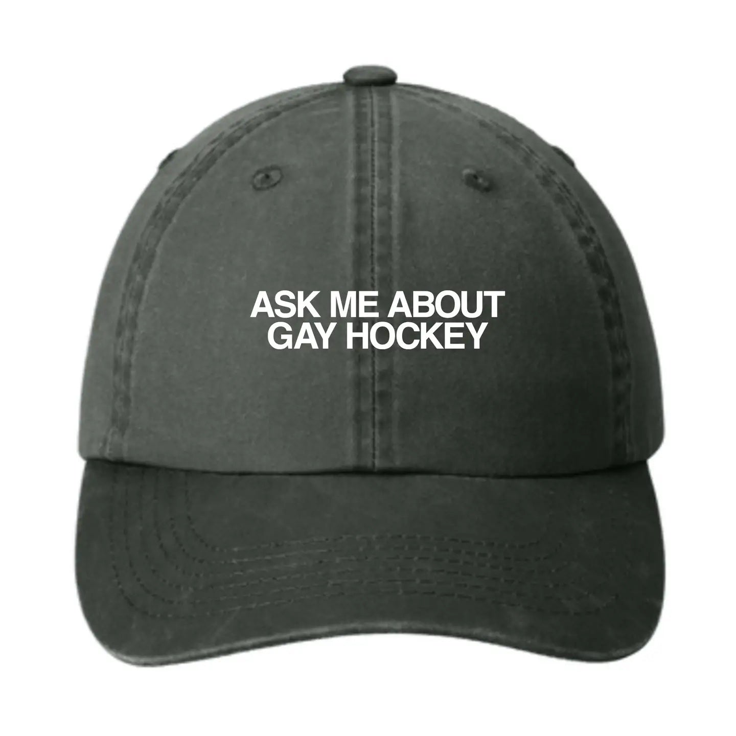Ask Me About Gay Hockey Hat