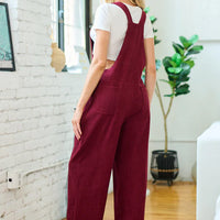 Classic Maroon Corduroy Overalls