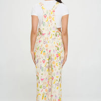 Cherries And Berries Print Overalls
