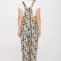 Triangle Print Overalls