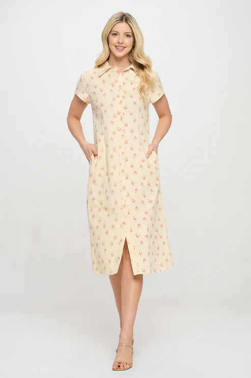 Sweet Cherry Print Dress