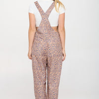 Fall Flower Print Overall