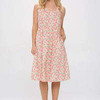 Floral Bird Print Dress