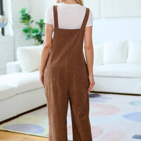 Classic Brown Corduroy Overalls