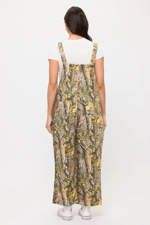 Forest Camoflage Print Overalls