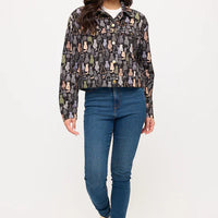 Colorful Cat Print Jacket