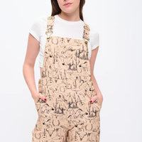 Desert Horse Print Overalls