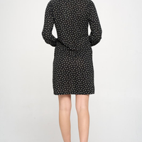 Dot Long Sleeve Dress