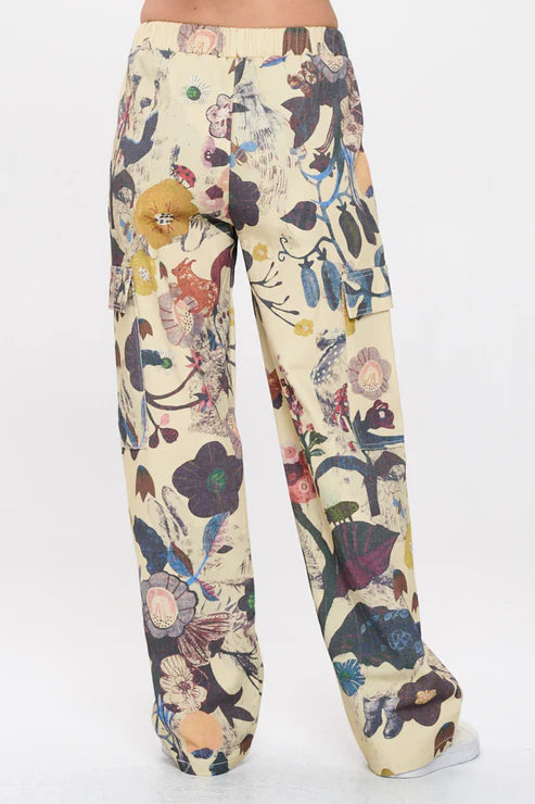 Botanical Cargo Pants