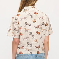 Multi Horse Print Shirt