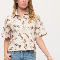 Multi Horse Print Shirt