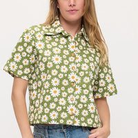 Blooming Daisy Print Shirt