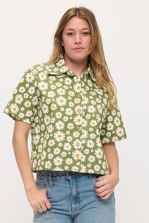 Blooming Daisy Print Shirt