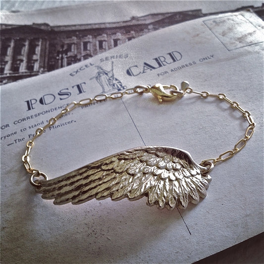 Icarus Red Brass Chain Bracelet