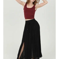 Double Slit Maxi Skirt
