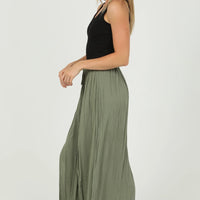 Double Slit Maxi Skirt