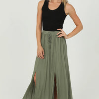 Double Slit Maxi Skirt