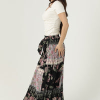 Maxi Skirt With Tie Waist