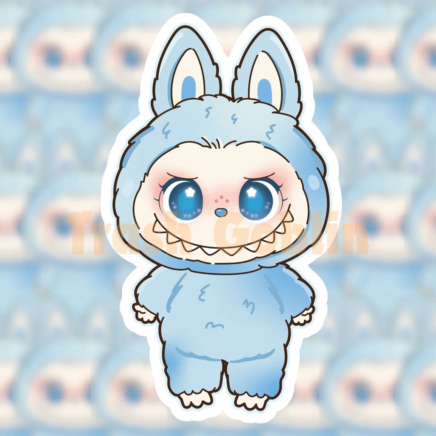 Baby Blue Cloud Vinyl Sticker