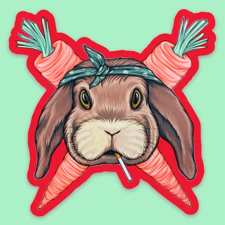 Bad Ass Bunny Sticker