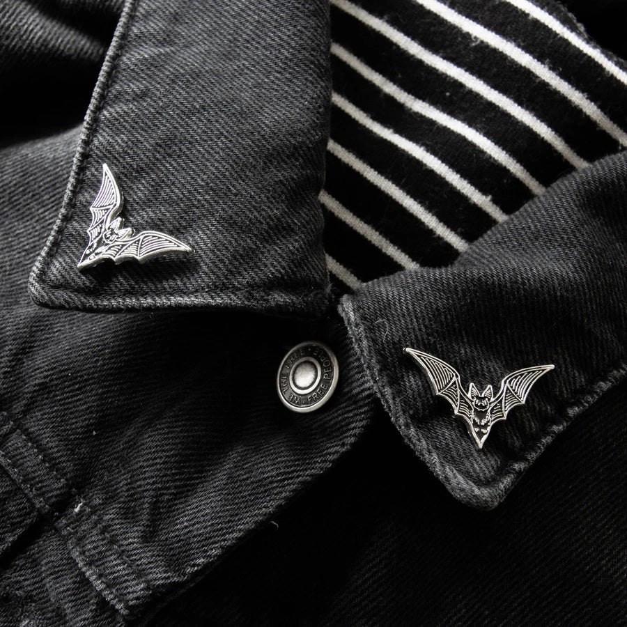 Bat Collar Pin Set