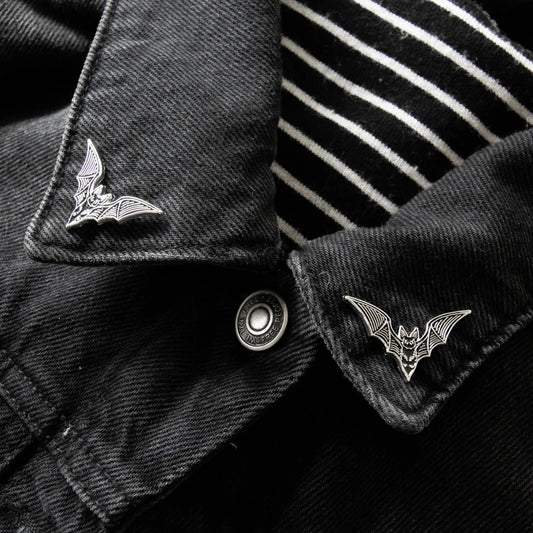 Bat Collar Pin Set