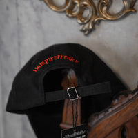 Vampire Bat Pierced Baseball Cap Red
