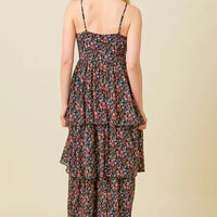 Slvless Tiered Maxi Dress