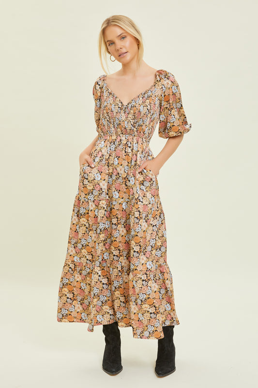 Ditsey Floral Smocked Maxi Dress