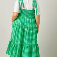 Gingham Shoulder Tie Dress