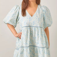 Floral Cotton Babydoll Dress