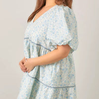 Floral Cotton Babydoll Dress