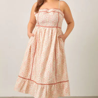 Maxi Dress W Spaghetti Straps