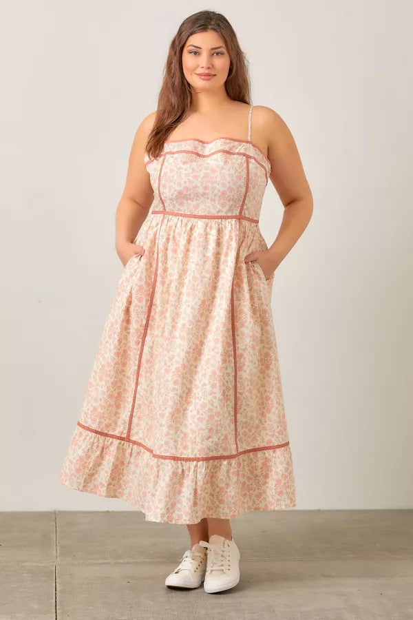 Maxi Dress W Spaghetti Straps