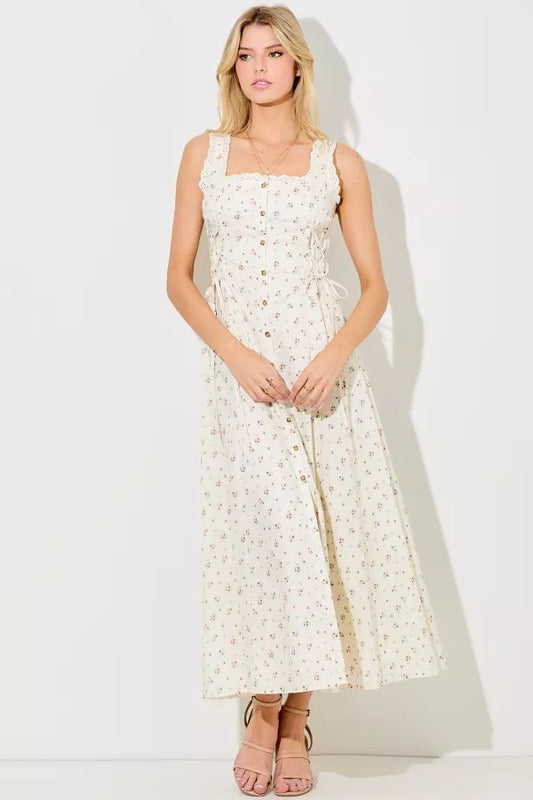 Floral Maxi Button Down Dress