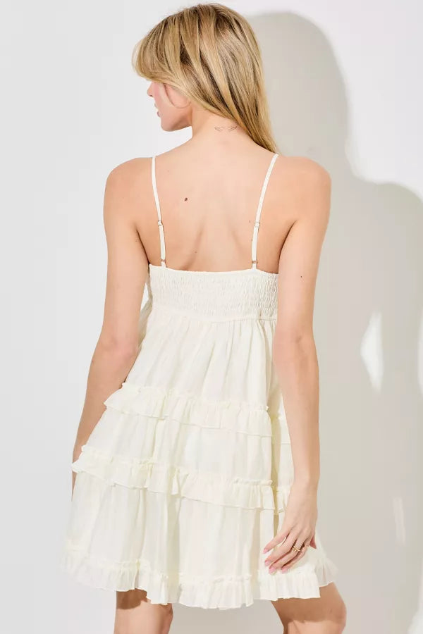 Tiered Ruffle Mini Dress
