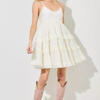 Tiered Ruffle Mini Dress