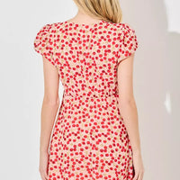 Cherry Print Mini Dress