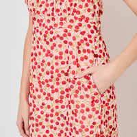 Cherry Print Maxi Dress