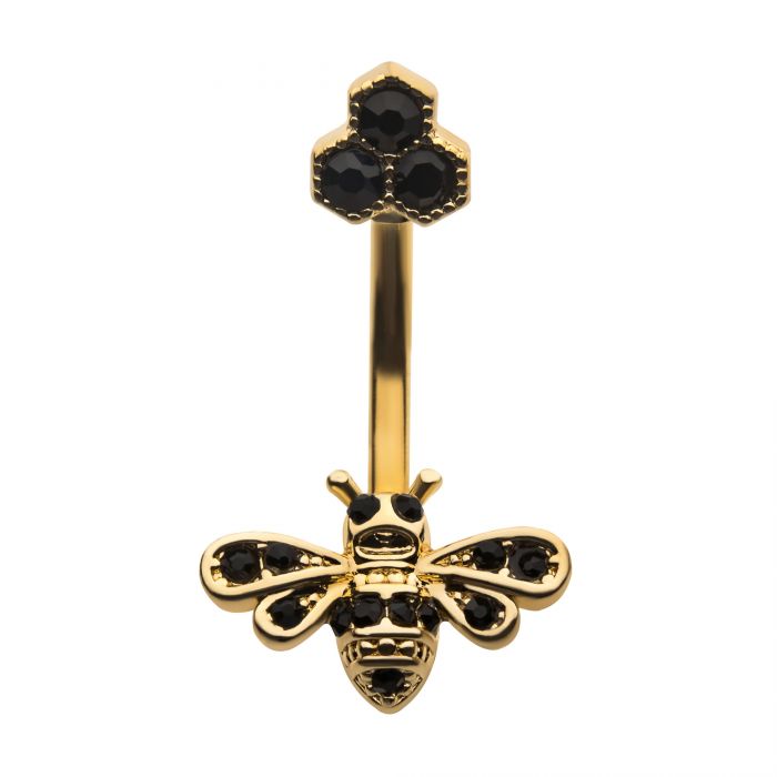 BEE AND HONEYCOMB NAVEL