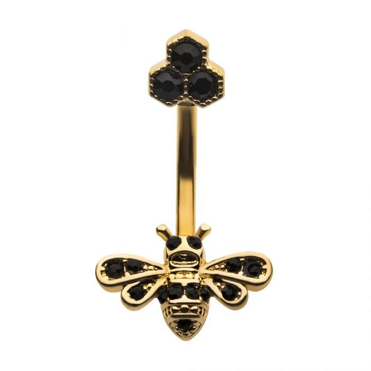 BEE AND HONEYCOMB NAVEL