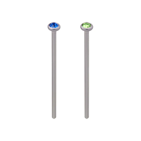 Bezel Gem Bend To Fit Nose Stud 19g
