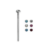 Bezel Gem Bend To Fit Nose Stud 19g