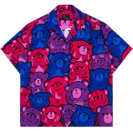 Bi Bear Button Up Top