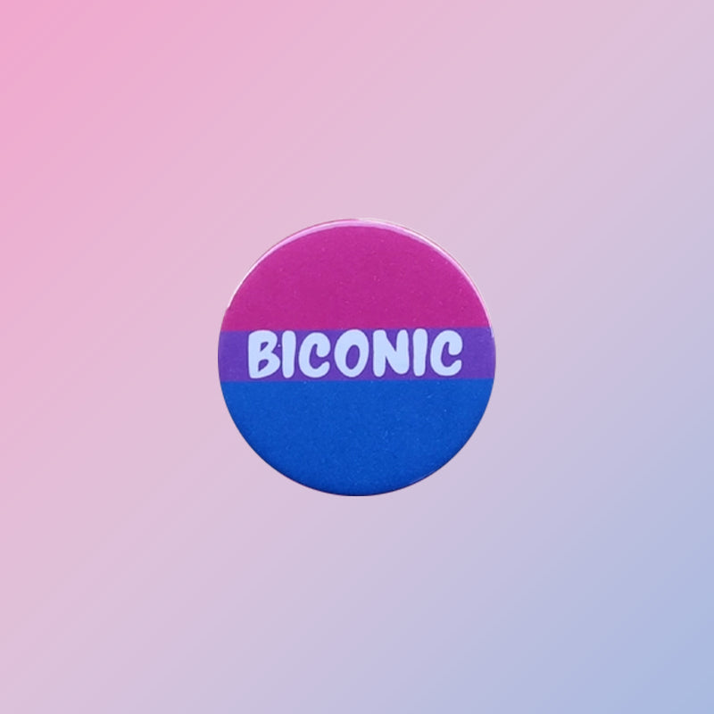 Biconic Bisexual Pride Pin